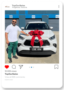 Test driving a reliable Toyota from a Ringwood car dealership.