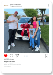 Wide-angle view of a used car inventory in Ringwood, Melbourne.